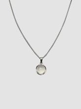 Clear Round Pendant Necklace