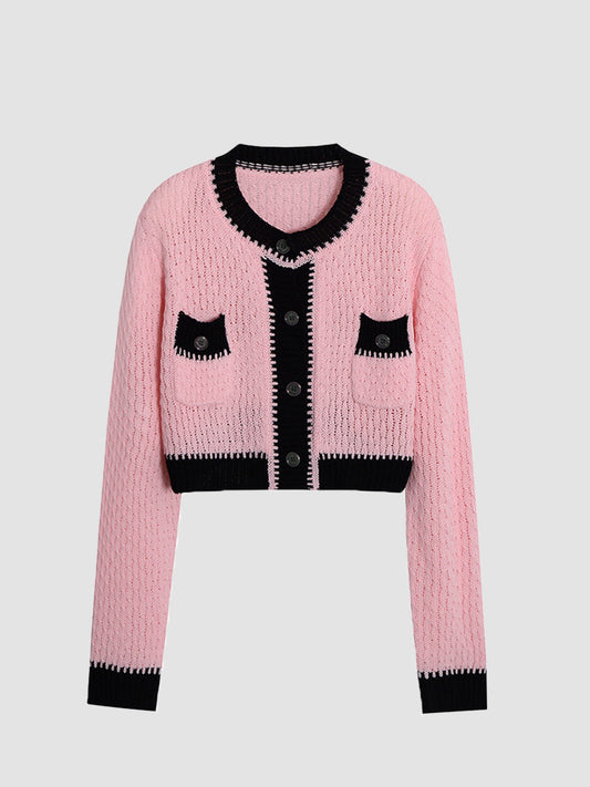 Knitted Cardigan Blouse