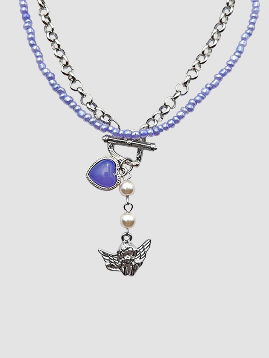 Double Angel Necklace