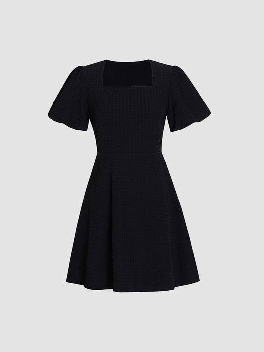 Summer Black And White Bow Dress