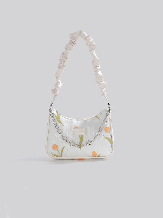 Floral Soft Crossbody Bag Single Shoulder Bag