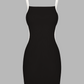 Ribbed Knit Cutout Waist Mini Dress