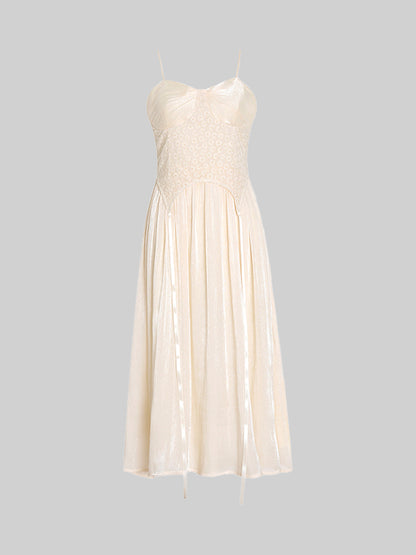 Fairy Lace Camisole Midi Dress