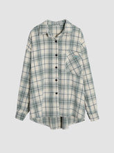 Plaid Tweed Shirt Jacket