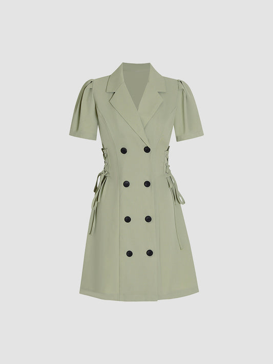 Suit Bow Tied Waist Dress