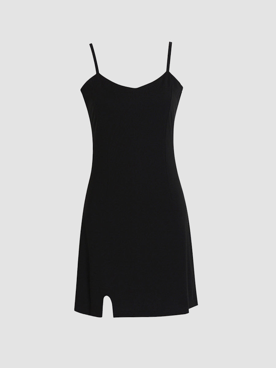 Classic Black Halter Dress