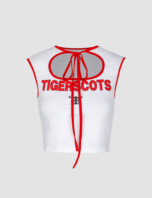 Hollow Tie-up Crop Top