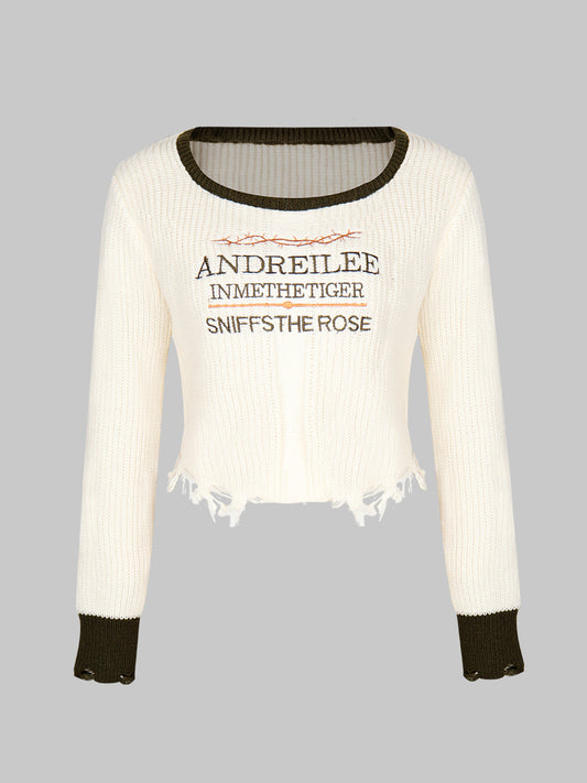 Vintage Knitted Tassel Sweater