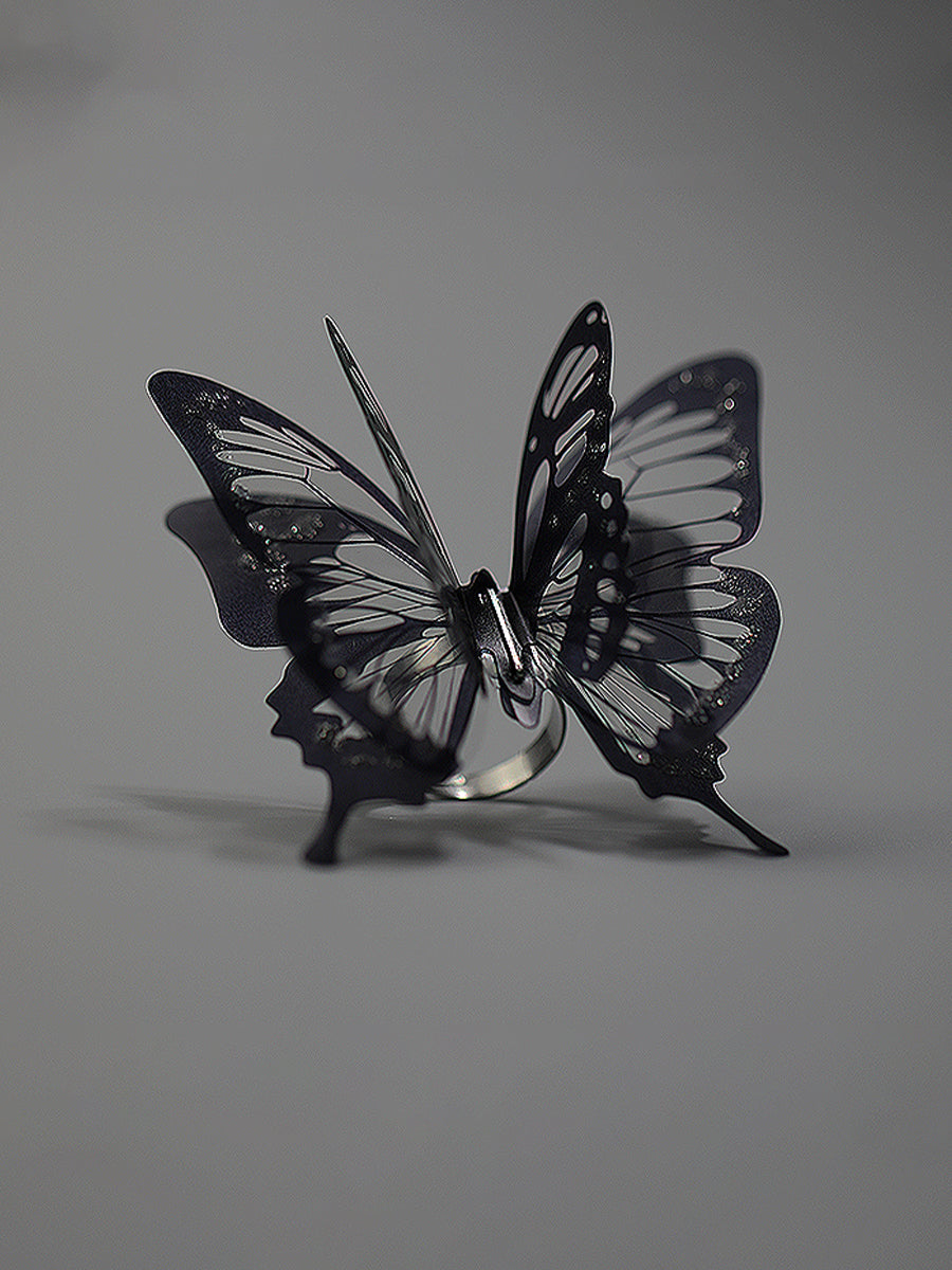 Dark Butterfly Ring
