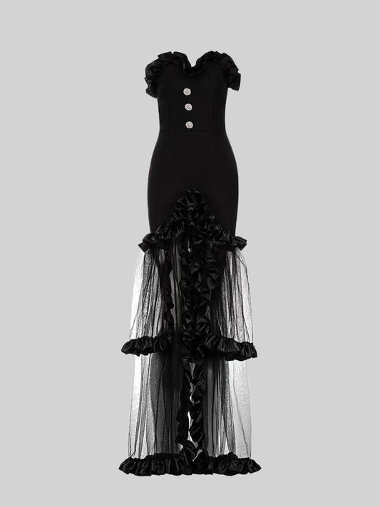 Lace Bustier Long Dress