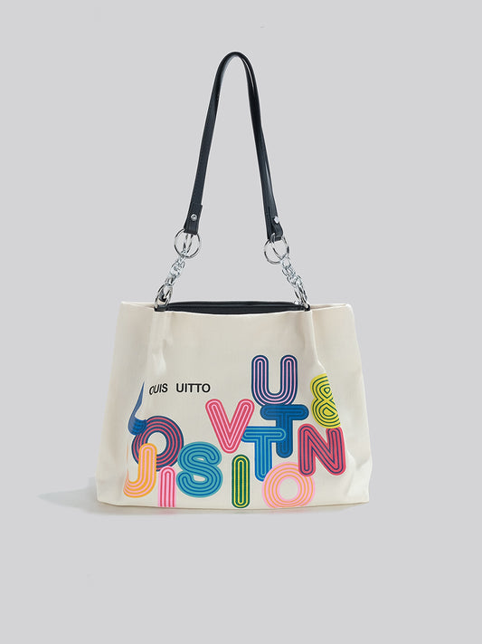 Large Capacity Letter Tote Bag