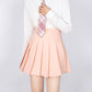 Solid Color Shirt & Skirt & Blazer with Tie Set