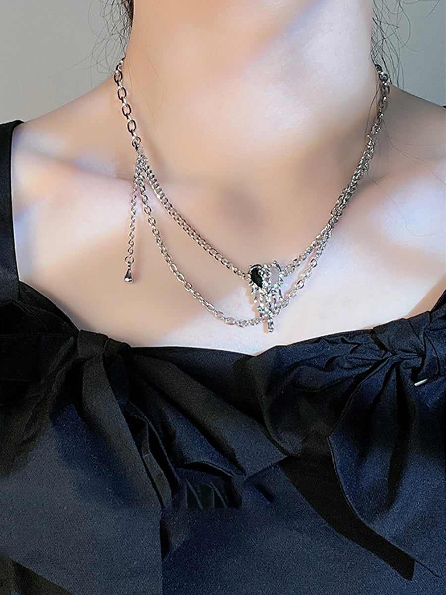 Baroque Love Double Necklace