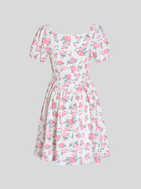 Camellia Vintage Embossed Dress