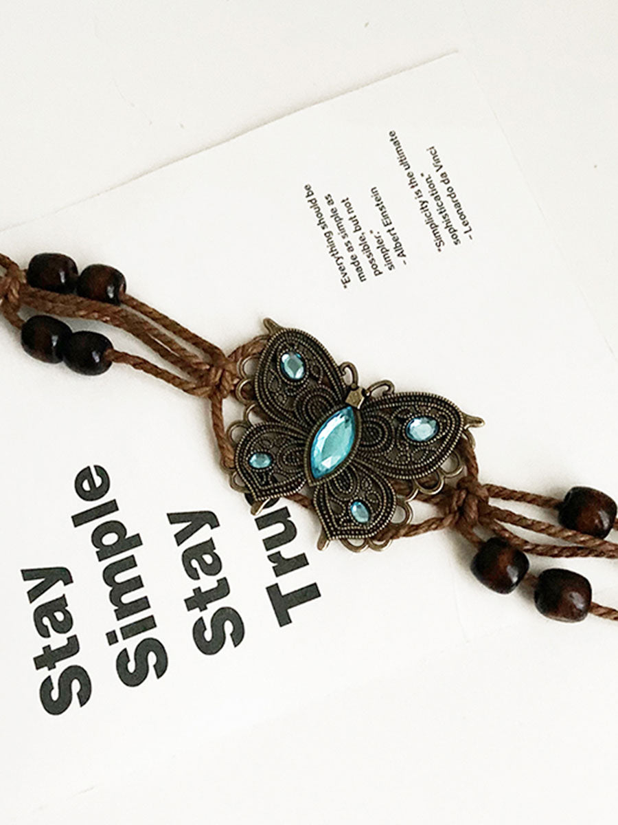 Braided Butterfly Decorative Waist Chain Belt
