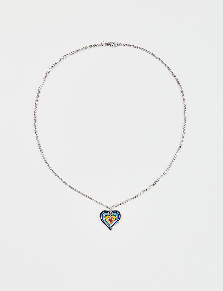 Rainbow Heart Necklace