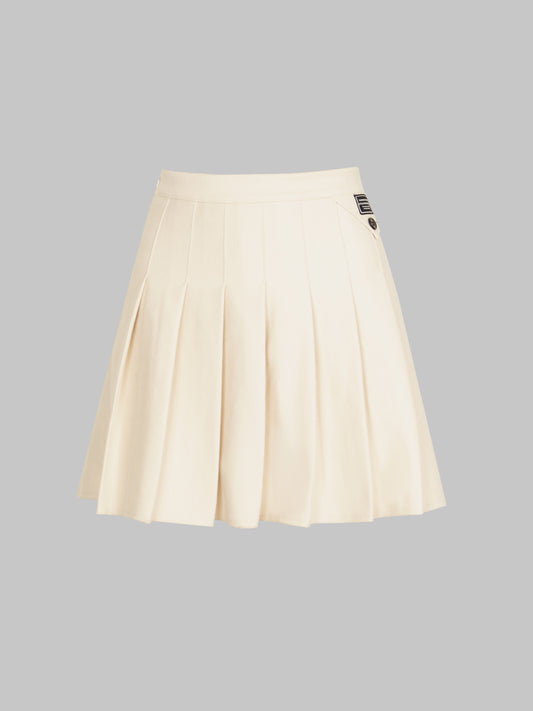 Tweed Pleated Skirt
