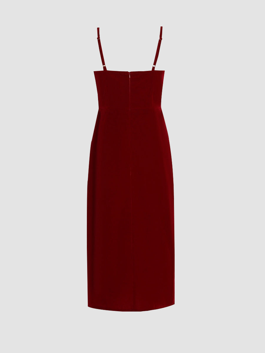 Velvet Suspender Dress
