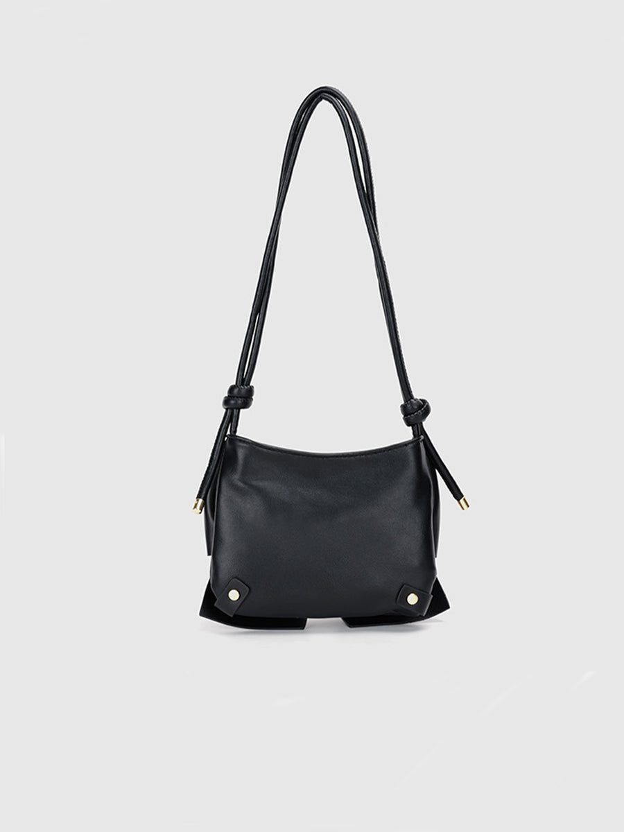 Leather Bow Bag