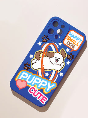 Cute Puppy Blue Case for iPhone