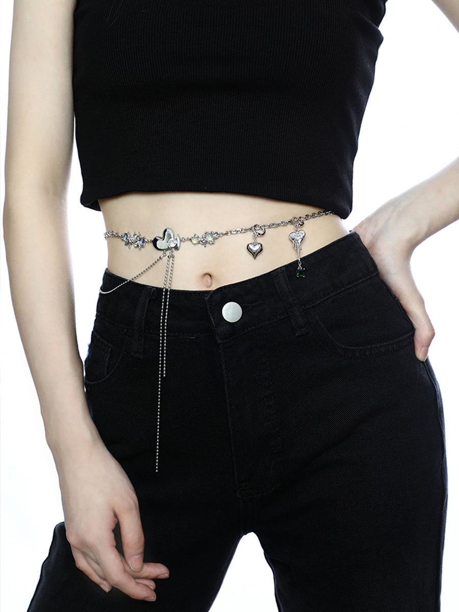 Irregular Love Pendant Waist Chain