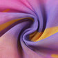 Colorful Printed Mesh Cami Top + Irregular Blouse Two-piece Set