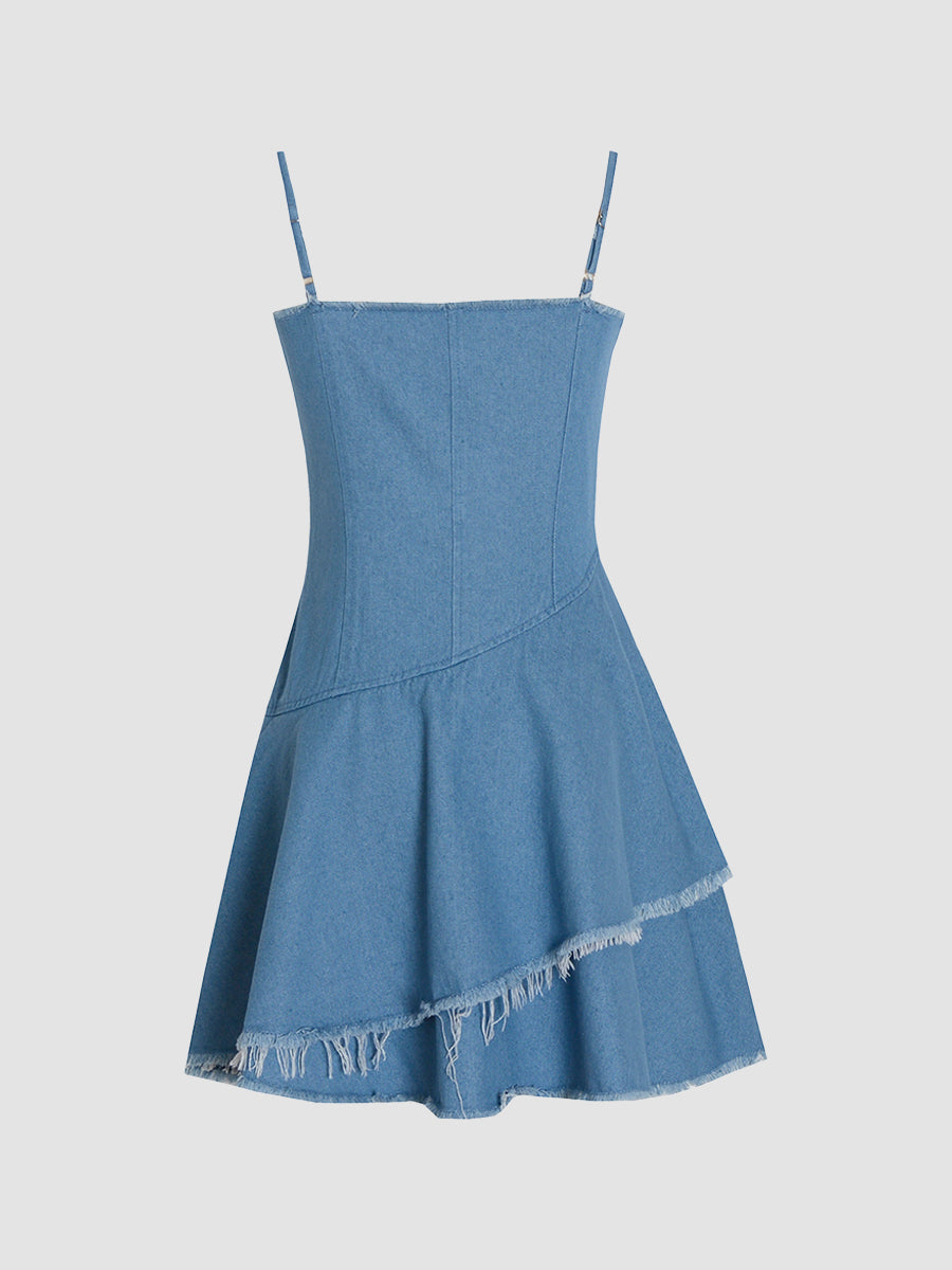 Blue Denim Cake Dress