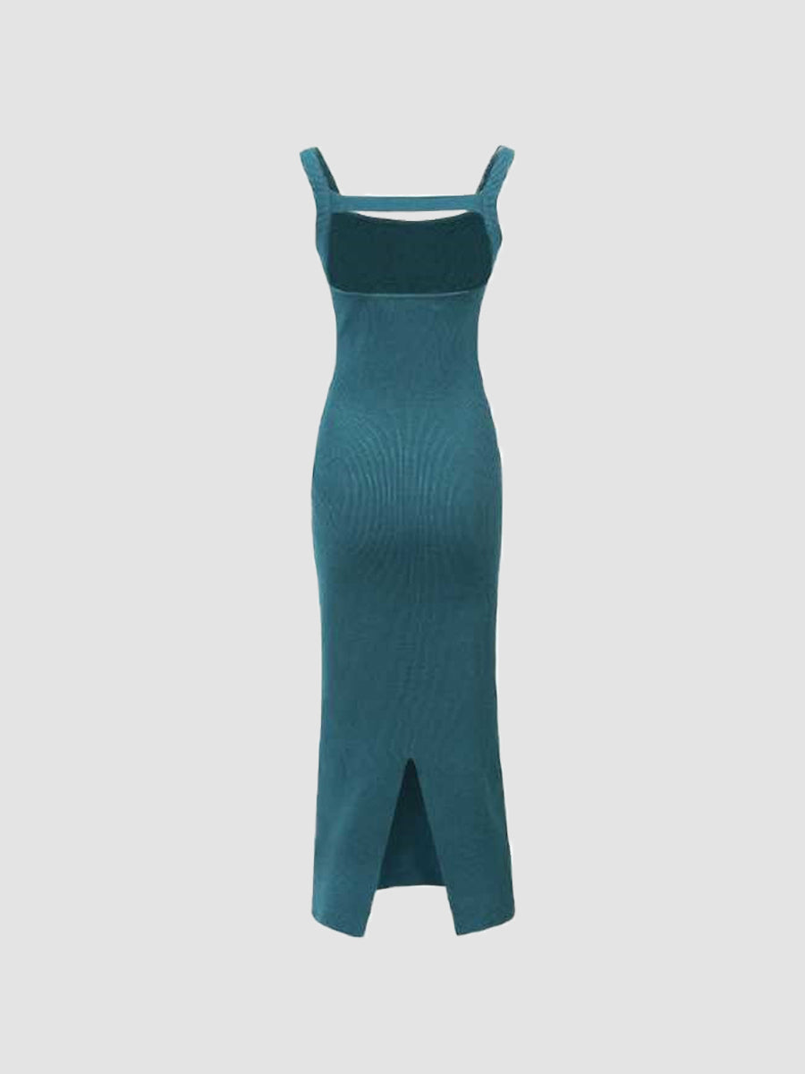 Blue Bodycon Corset Dress