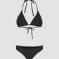 Solid Bikini&Jumpsuit Three-piece Set