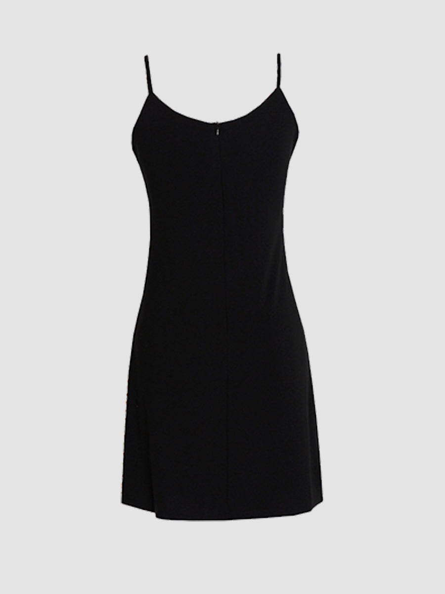 Classic Black Halter Dress