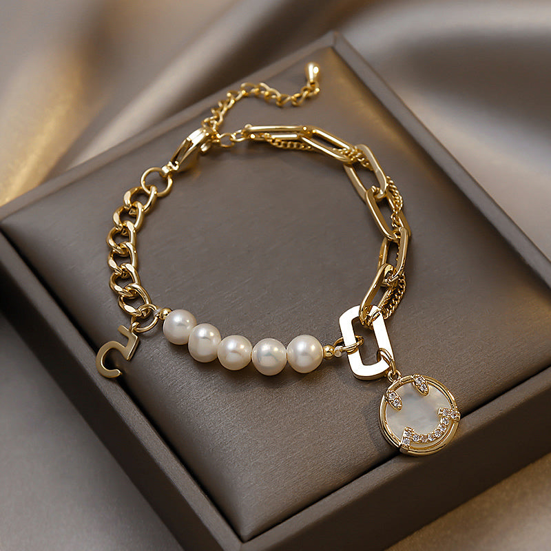 Pearl Titanium Bracelet