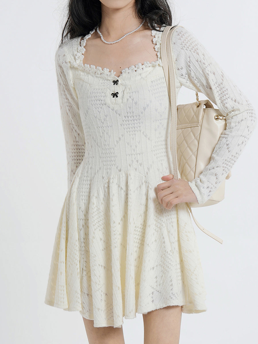 Vintage Lace White Dress