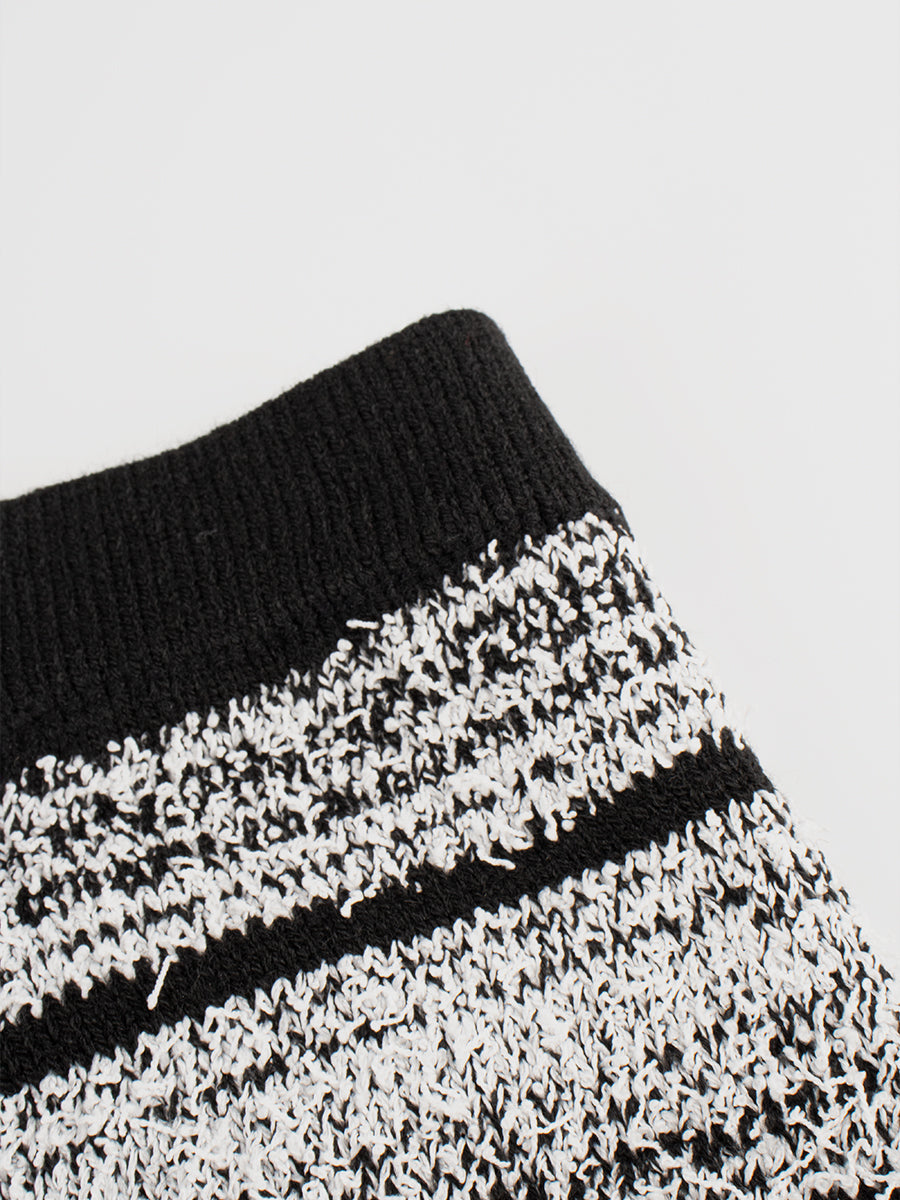 Vintage Wool Striped Slim Skirt
