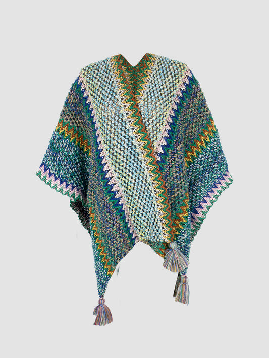 Thickened Blanket Scarf Poncho