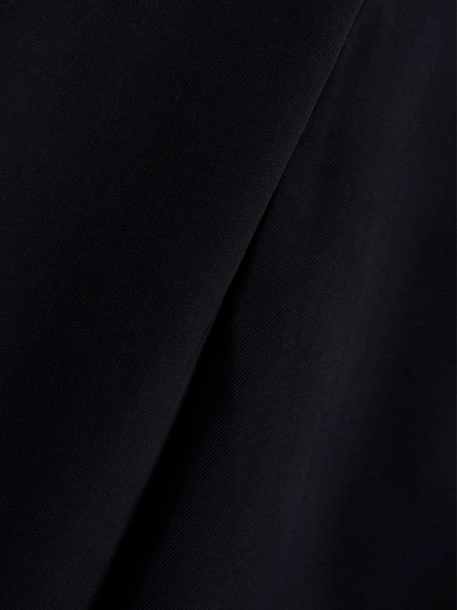 Hepburn V-neck Black Halter Dress