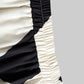 Black And White Irregular Midi Skirt