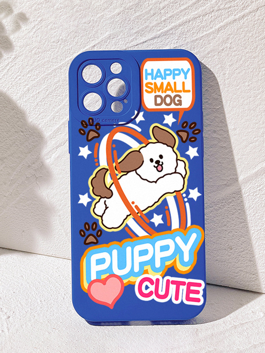 Cute Puppy Blue Case for iPhone