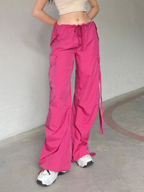 Pink Cargo Casual Pants