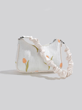 Floral Soft Crossbody Bag Single Shoulder Bag