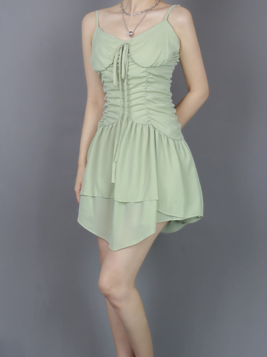Elf Irregular Green Dress