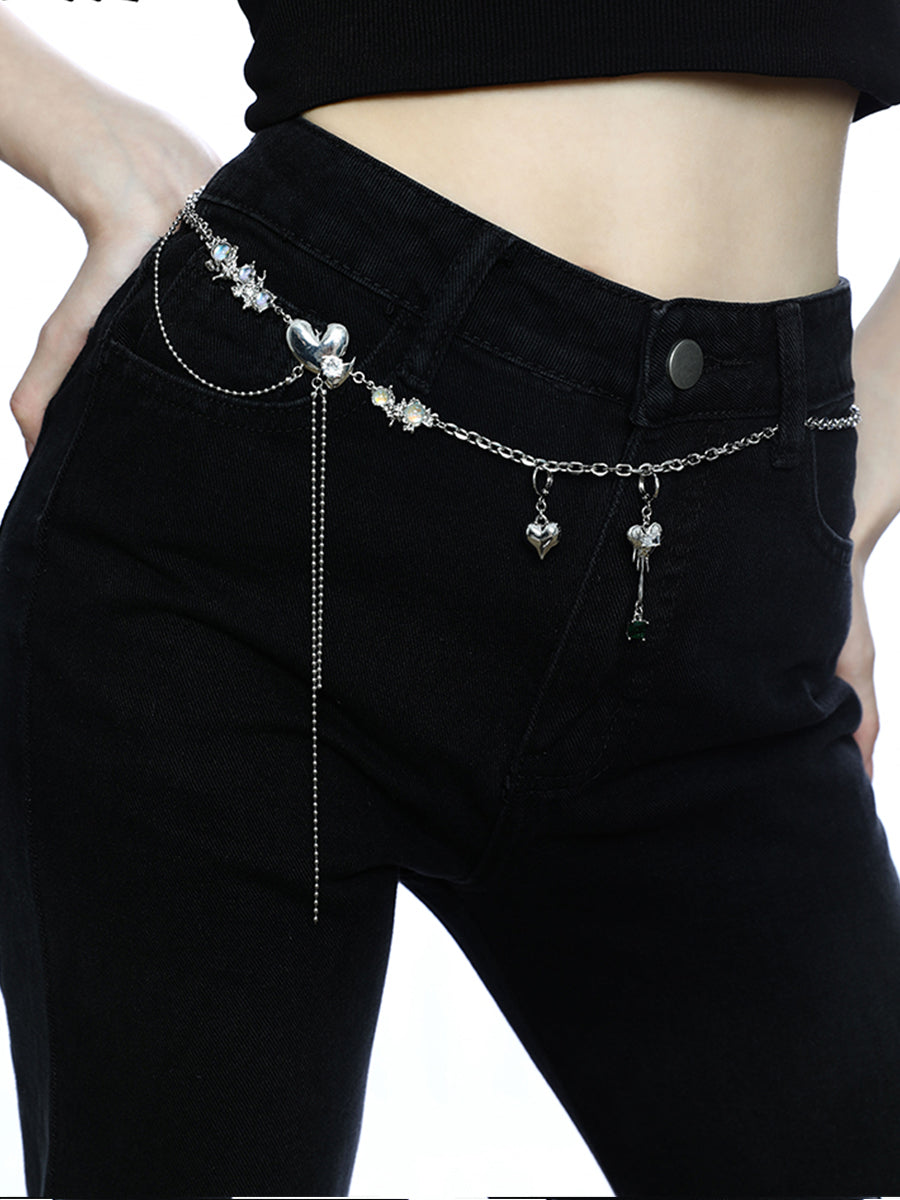 Irregular Love Pendant Waist Chain