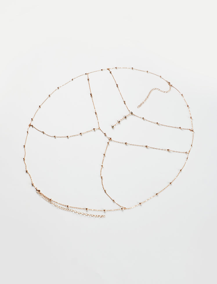 Multilayer Fringed Chest Chain