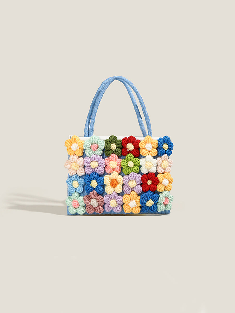 Woven Flower Bag