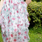 Floral Backless Irregular Midi Halter Dress