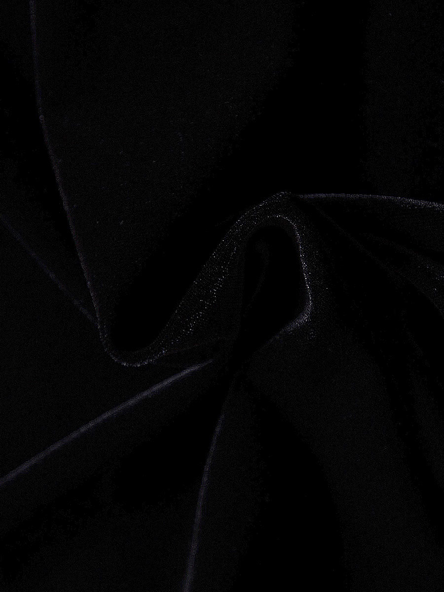 Black Velvet Doll Collar Dress