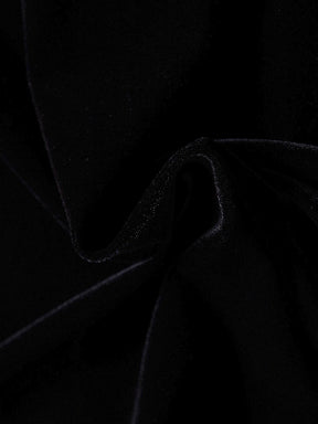 Black Velvet Doll Collar Dress