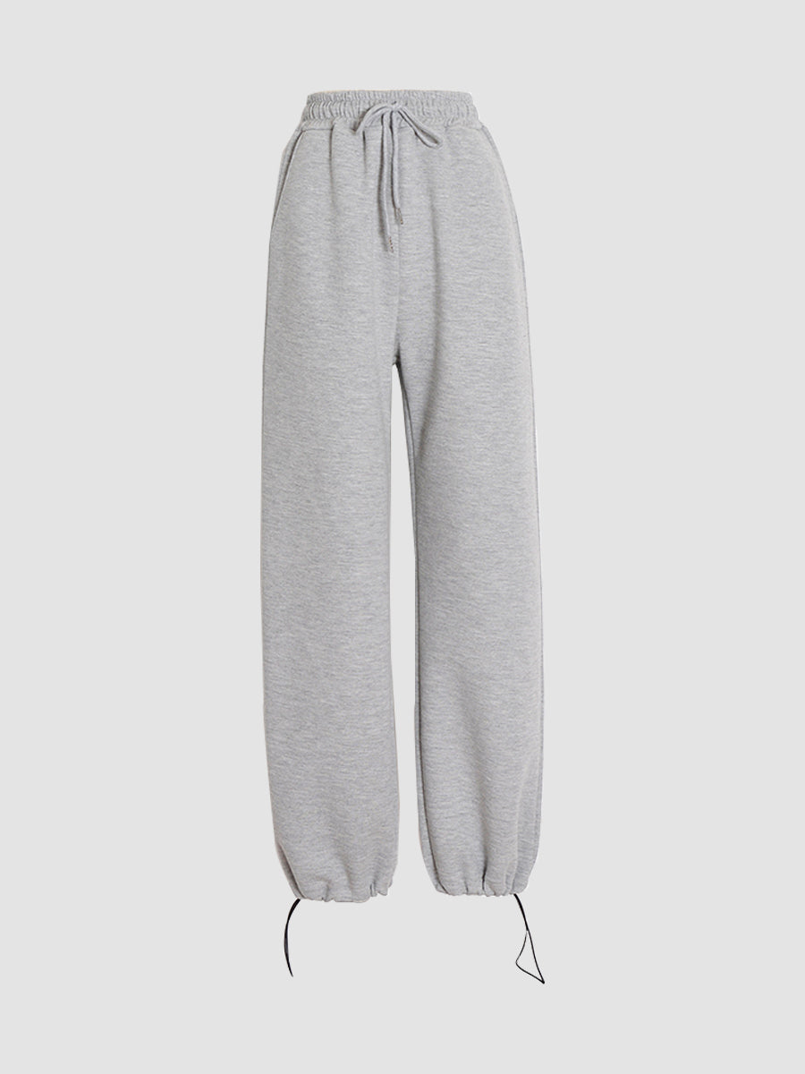 Casual Drawstring Trousers
