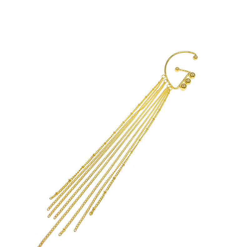 Single Metal Chain Tassel Ear Hook