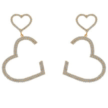 Double Heart-shaped Vintage Earrings