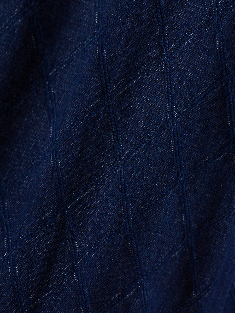 Dark Blue Denim Sleeveless Dress